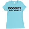 boobies make me smile Ladies Fitted T-Shirt
