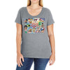 rude funny cotton dick of the world, ideal gift, birthday present Ladies Curvy T-Shirt