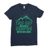 Camper Couple Man Ladies Fitted T-Shirt