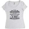 They Call Me Grandpa Because Partner in the Crime Makes Me Sound Like Women's Triblend Scoop T-shirt