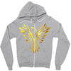 Phoenix Tribal Bird Zipper Hoodie
