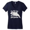 no porpoise Women's V-Neck T-Shirt