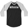 born to fly forced to work 3/4 Sleeve Shirt
