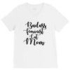badass feminist cat mom V-Neck Tee