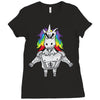 Gym Unicorn Ladies Fitted T-Shirt