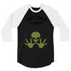 Alien Says Don't Touch My Belly 3/4 Sleeve Shirt