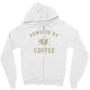 powered by coffee Zipper Hoodie