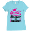 Queens Are Born in February Ladies Fitted T-Shirt