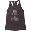 boys in books are just better Racerback Tank