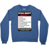 funny stag night checklist, ideal gift, christmas present Crewneck Sweatshirt