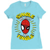 friendly neighborhood single man Ladies Fitted T-Shirt