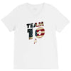 team 10 american flag V-Neck Tee