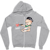 Cute Baby Painter's Dad Love Zipper Hoodie