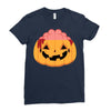pumpkin brain Ladies Fitted T-Shirt