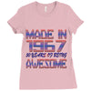 made in 1967 50 years of being awesome Ladies Fitted T-Shirt