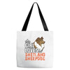 This Girl Loves Shetland Sheepdog Tote Bags