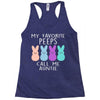 peeps bunnies Racerback Tank