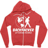 Backpacker Let's Explore The World Zipper Hoodie