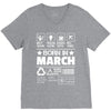 Born In March V-Neck Tee