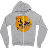 down rowdy the dog Zipper Hoodie
