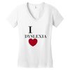 i dyslexia Women's V-Neck T-Shirt