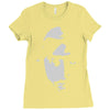 airbrushed stencil Ladies Fitted T-Shirt