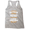 Super Cool Mother Of A Freaking Awesome Son Racerback Tank