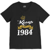 kings are born in 1984 V-Neck Tee