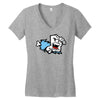 screaming paw Women's V-Neck T-Shirt