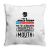 Donald trump The D Is Missing Throw Pillow