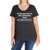 yo momma serves more requests than http Ladies Curvy T-Shirt
