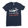 all you need is flight ticket Ladies Fitted T-Shirt