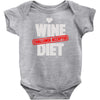 wine diet challenge accepted Baby Bodysuit