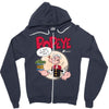 popeye, ideal gift or birthday present fuuny Zipper Hoodie