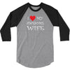 I Love My Awesome Wife 3/4 Sleeve Shirt