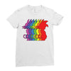 Goku Rainbow Ladies Fitted T-Shirt
