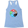 zentao symbol as evolution of the tao (yin yang) Racerback Tank