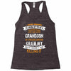 Super Cool Grandson Of A Freaking Awesome Grammy Racerback Tank