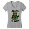 slappa da bass Women's V-Neck T-Shirt
