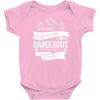 adventure is dagerous Baby Bodysuit