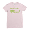 sarcasm loading funny computer tech gee Ladies Fitted T-Shirt