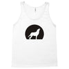 wolf howling at moon Tank Top