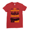 My Daughter Is Super Awesome Her Mom Ladies Fitted T-Shirt