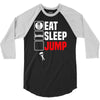 eat sleep jump 3/4 Sleeve Shirt