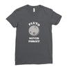 pluto Never Forget Ladies Fitted T-Shirt