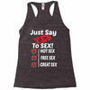 Yes To Sex! Racerback Tank