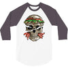 burger skull 3/4 Sleeve Shirt
