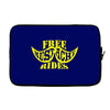 free mustache rides t shirt Laptop sleeve