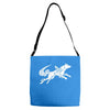 okami tribute wolf ladies Adjustable Strap Totes