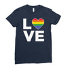 lgbt love Ladies Fitted T-Shirt